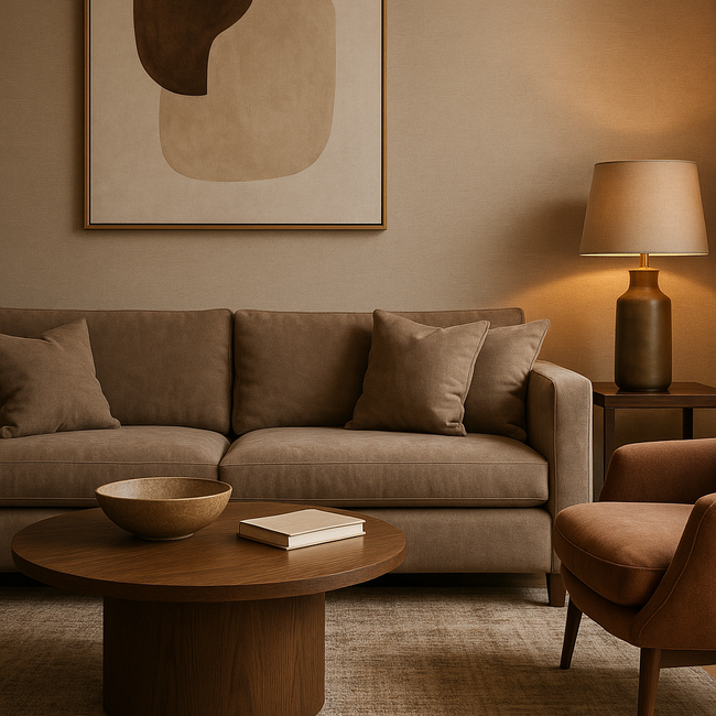 Dutch Wallcoverings Dutch Wallcoverings - Linen & Textures - uni taupe - Vliesbehang - 10m x 53cm - LT10003