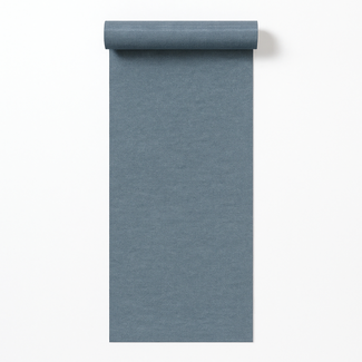 Dutch Wallcoverings Vliesbehang - Linen & Textures - uni blauw- LT10013