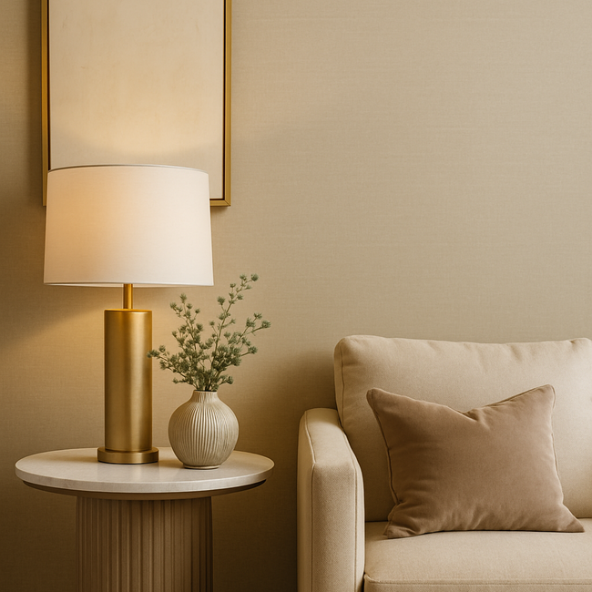 Dutch Wallcoverings Dutch Wallcoverings - Linen & Textures - uni beige - Vliesbehang - 10m x 53cm - LT10016