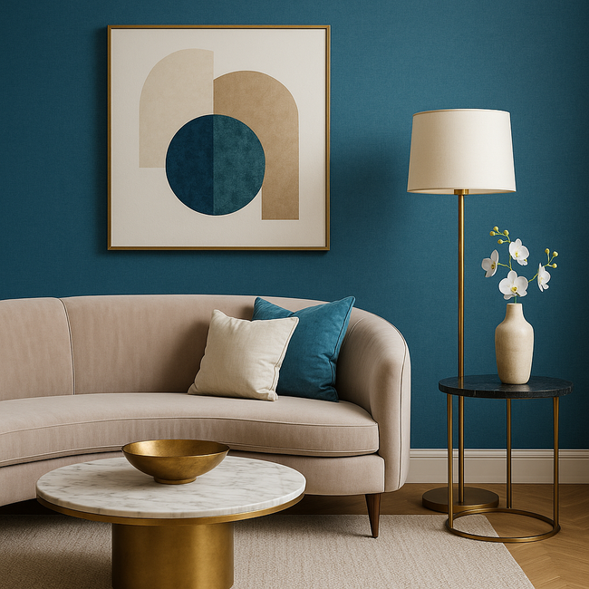 Dutch Wallcoverings Dutch Wallcoverings - Linen & Textures - uni iceblue  - Vliesbehang - 10m x 53cm - TT10005