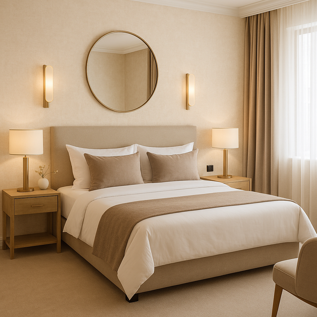 Dutch Wallcoverings Dutch Wallcoverings - Linen & Textures - uni sandbeige - Vliesbehang - 10m x 53cm - TT10012