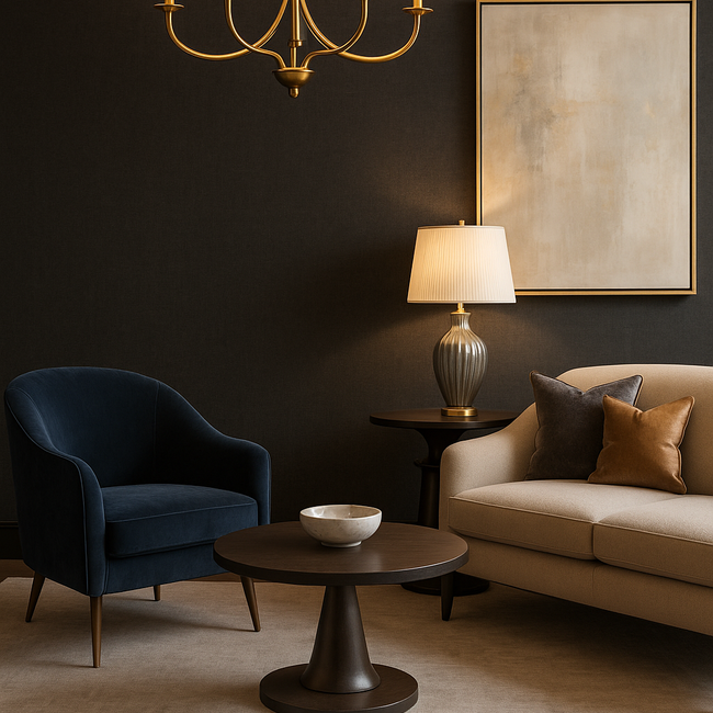 Dutch Wallcoverings Dutch Wallcoverings - Linen & Textures - uni blacksilver- Vliesbehang - 10m x 53cm - TT10017