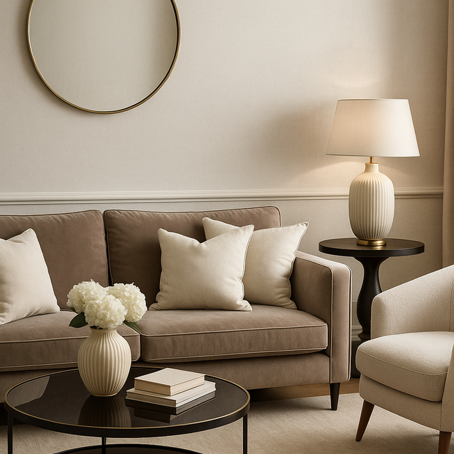 Dutch Wallcoverings Dutch Wallcoverings - Linen & Textures - uni offgrey- Vliesbehang - 10m x 53cm - TT10018