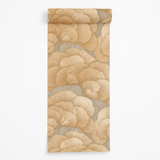 Dutch Wallcoverings Vliesbehang - Renaissance - Blossom Green/Gold - RE521014