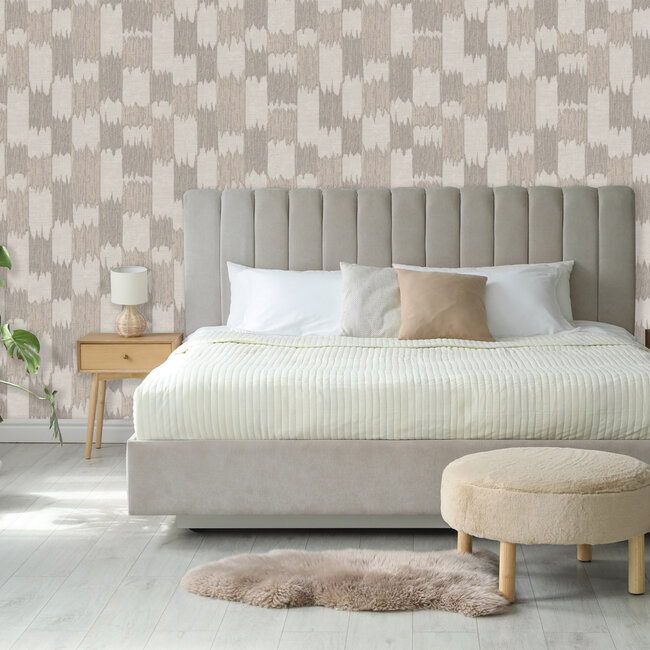 Dutch Wallcoverings Dutch Wallcoverings - Renaissance - Textured Loom Beige  - Vliesbehang - 10m x 53cm - RE521033