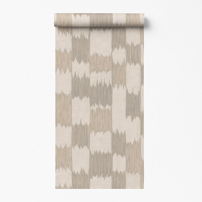 Dutch Wallcoverings Dutch Wallcoverings - Renaissance - Textured Loom Beige  - Vliesbehang - 10m x 53cm - RE521033