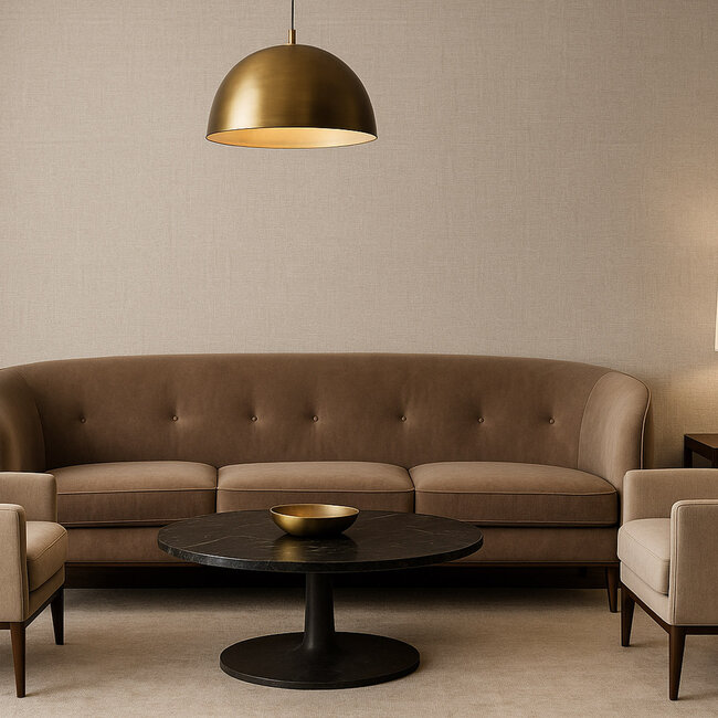 Dutch Wallcoverings Dutch Wallcoverings - Renaissance - Natural Weave Cream/Green  - Vliesbehang - 10m x 53cm - RE521043