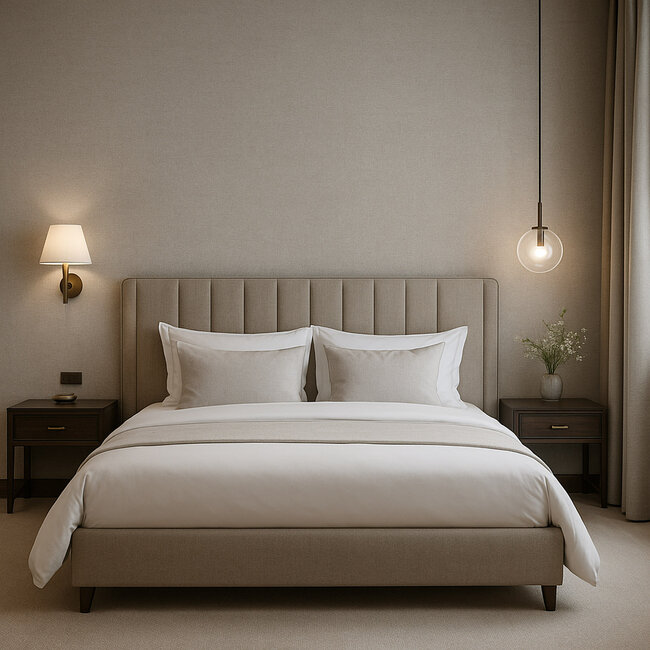 Dutch Wallcoverings Dutch Wallcoverings - Renaissance - Natural Weave Cream/Green  - Vliesbehang - 10m x 53cm - RE521043