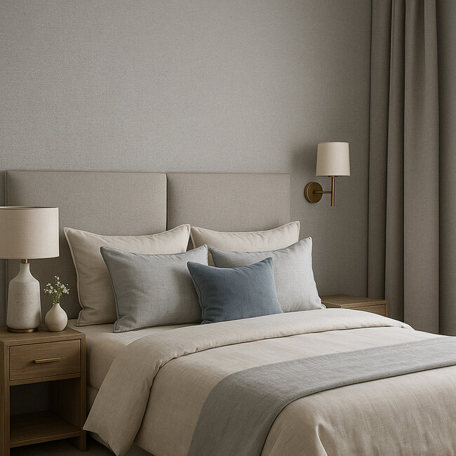 Dutch Wallcoverings Dutch Wallcoverings - Renaissance - Natural Weave Aqua  - Vliesbehang - 10m x 53cm - RE521044