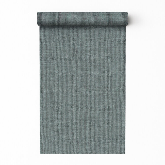 Dutch Wallcoverings Dutch Wallcoverings - Renaissance - Natural Weave Charcoal - Vliesbehang - 10m x 53cm - RE521046