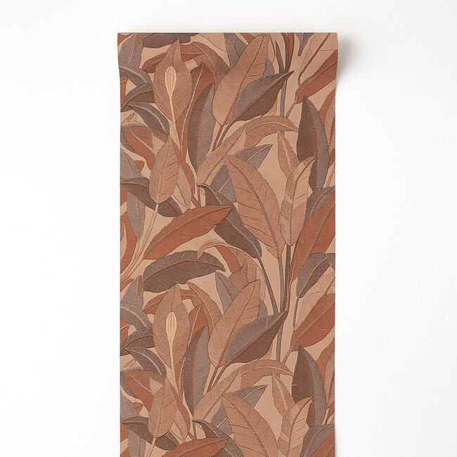 Dutch Wallcoverings Dutch Wallcoverings - Renaissance - Leaves Rust - Vliesbehang - 10m x 53cm - RE521055