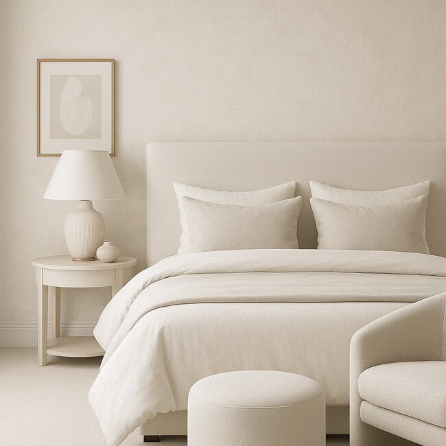 Dutch Wallcoverings Dutch Wallcoverings - Renaissance - Needle Point Plain White - Vliesbehang - 10m x 53cm - RE521061