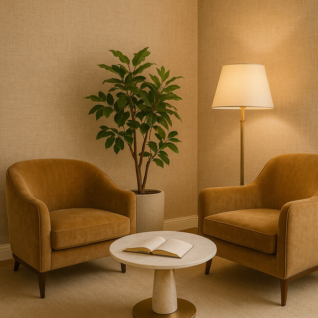 Dutch Wallcoverings Dutch Wallcoverings - Renaissance - Needle Point Plain Beige - Vliesbehang - 10m x 53cm - RE521063