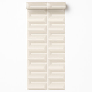 Dutch Wallcoverings Vliesbehang - Renaissance - Grecian Key Cream - RE521071