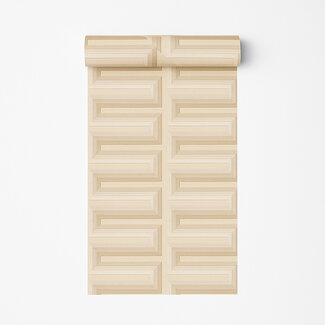 Dutch Wallcoverings Vliesbehang - Renaissance - Grecian Key Beige - RE521072