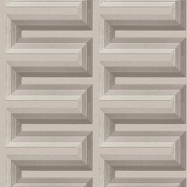 Dutch Wallcoverings Dutch Wallcoverings - Renaissance - Grecian Key Grey - Vliesbehang - 10m x 53cm - RE521073