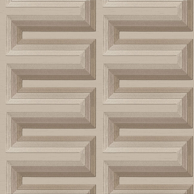 Dutch Wallcoverings Dutch Wallcoverings - Renaissance - Grecian Key Taupe - Vliesbehang - 10m x 53cm - RE521074