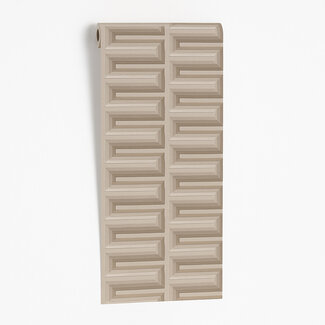 Dutch Wallcoverings Vliesbehang - Renaissance - Grecian Key Taupe - RE521074