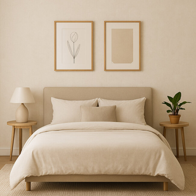 Dutch Wallcoverings Dutch Wallcoverings - Renaissance - Water Marked Fabric Cream - Vliesbehang - 10m x 53cm - RE521081