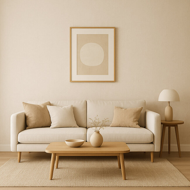 Dutch Wallcoverings Dutch Wallcoverings - Renaissance - Water Marked Fabric Cream - Vliesbehang - 10m x 53cm - RE521081