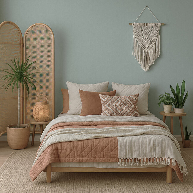 Dutch Wallcoverings Dutch Wallcoverings - Renaissance - Water Marked Fabric Aqua - Vliesbehang - 10m x 53cm - RE521085