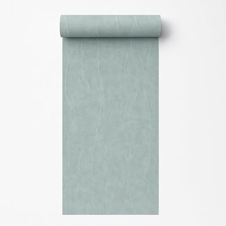 Dutch Wallcoverings Vliesbehang - Renaissance - Water Marked Fabric Aqua - RE521085