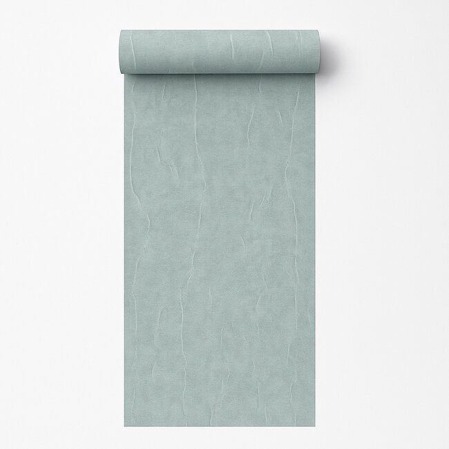 Dutch Wallcoverings Dutch Wallcoverings - Renaissance - Water Marked Fabric Aqua - Vliesbehang - 10m x 53cm - RE521085