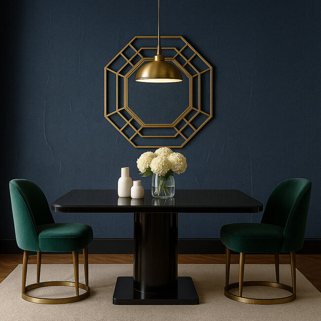 Dutch Wallcoverings Dutch Wallcoverings - Renaissance - Water Marked Fabric Blue - Vliesbehang - 10m x 53cm - RE521086