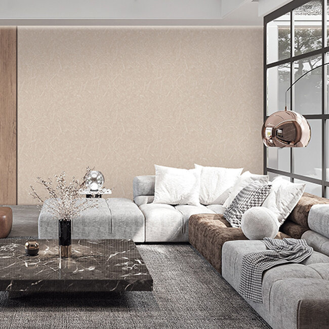 Dutch Wallcoverings Dutch Wallcoverings - Renaissance - Construction Board Brown - Vliesbehang - 10m x 53cm - RE521103