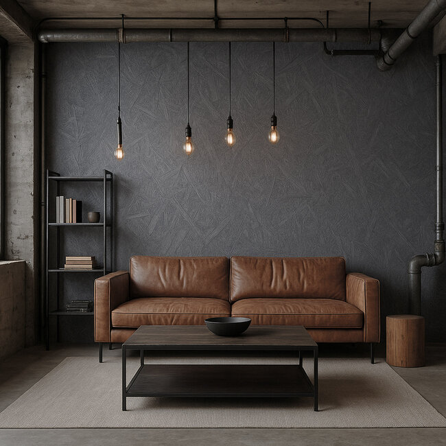 Dutch Wallcoverings Dutch Wallcoverings - Renaissance - Construction Board Grey - Vliesbehang - 10m x 53cm - RE521104