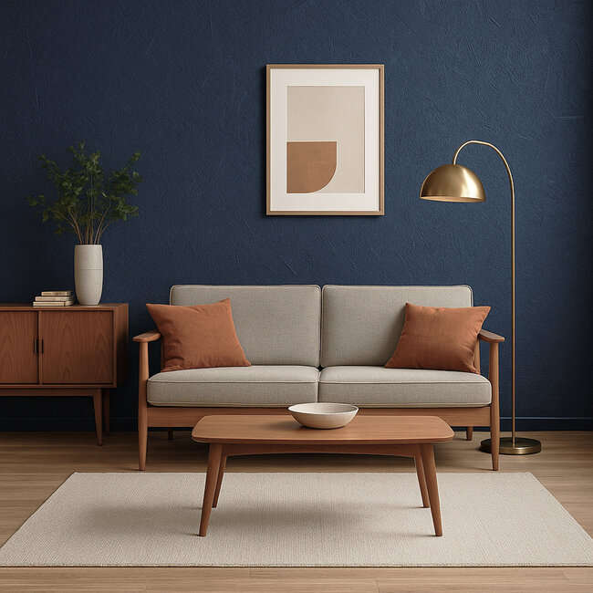 Dutch Wallcoverings Dutch Wallcoverings - Renaissance - Construction Board Blue - Vliesbehang - 10m x 53cm - RE521105