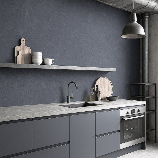 Dutch Wallcoverings Dutch Wallcoverings - Renaissance - Construction Board Blue - Vliesbehang - 10m x 53cm - RE521105