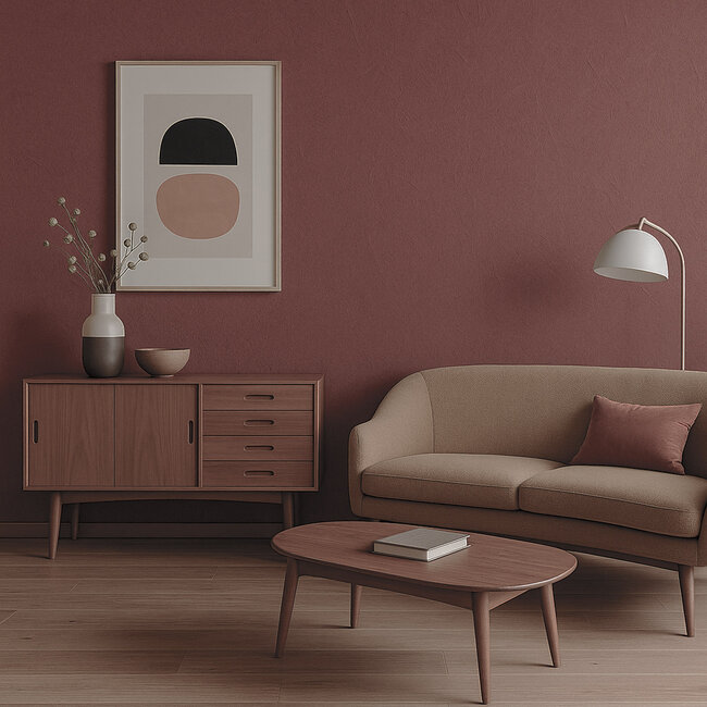 Dutch Wallcoverings Dutch Wallcoverings - Renaissance - Construction Board Rust - Vliesbehang - 10m x 53cm - RE521106