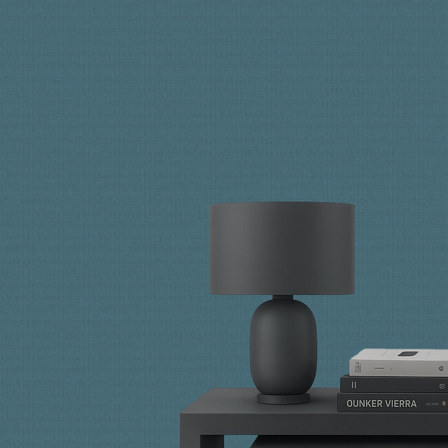Dutch Wallcoverings Duch Wallcoverings - Grace Diamond plain petrol blue - vliesbehang - 10m x 53cm - GR322408