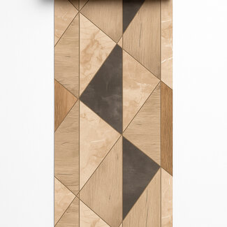 Dutch Wallcoverings Vliesbehang - Arcadia- Vigo beige/zwart - A65103