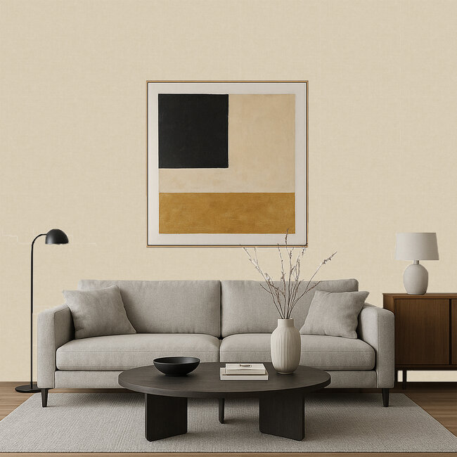 Dutch Wallcoverings Dutch Wallcoverings - Arcadia- uni Solena beige - Vliesbehang - 10m x 53cm - A71005