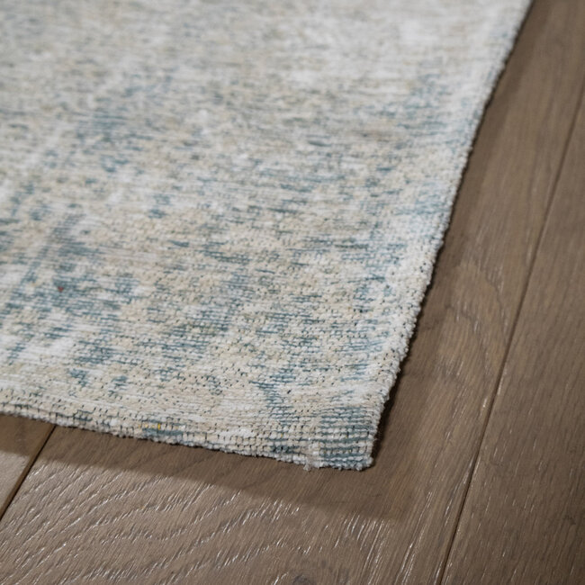 Dutch Lifestyle - Argentella 13 blauw/natuur - PES/Katoen/Viscose - Vloerkleed - Beige