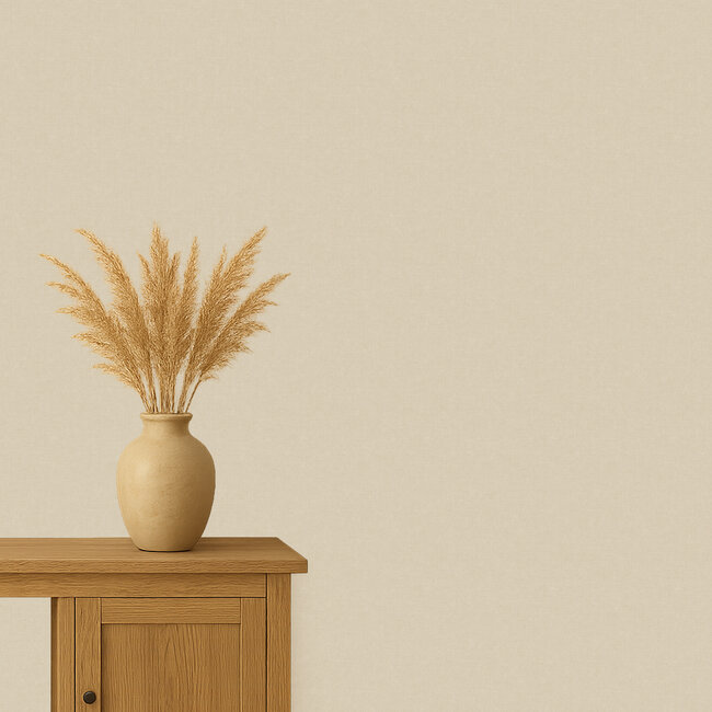 Dutch Wallcoverings Dutch Wallcoverings - Arcadia- uni Solena beige - Vliesbehang - 10m x 53cm - A71005