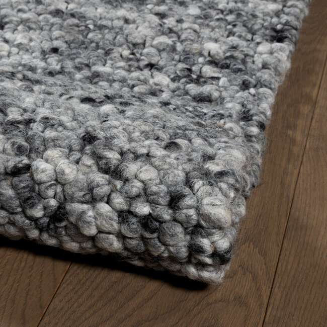 Dutch Lifestyle - Berger - Wol/Jute/PES - Vloerkleed - Donkergrijs