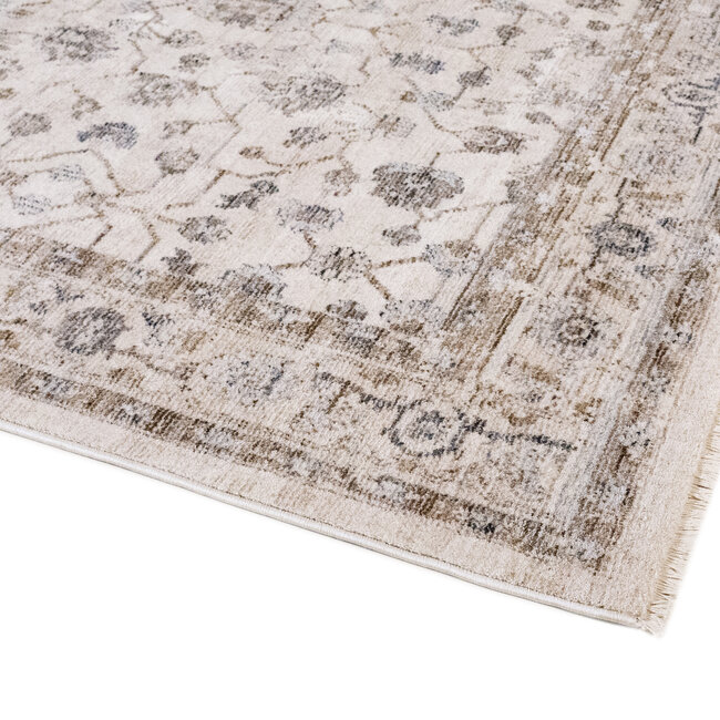 Dutch Lifestyle - Birjan H - PES/Katoen/Latex - Vloerkleed - Beige