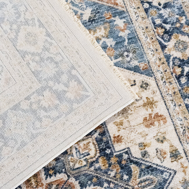 Dutch Lifestyle - Birjan H - PES/Katoen/Latex - Vloerkleed - Blauw