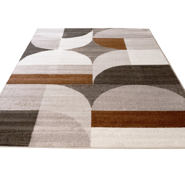 Dutch Lifestyle - Brooklyn A - PP/Jute/PES/Latex - Vloerkleed - Bruin/terra