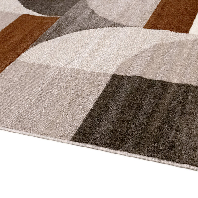 Dutch Lifestyle - Brooklyn A - PP/Jute/PES/Latex - Vloerkleed - Bruin/terra