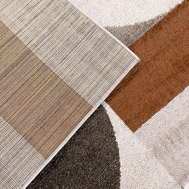 Dutch Lifestyle - Brooklyn A - PP/Jute/PES/Latex - Vloerkleed - Bruin/terra