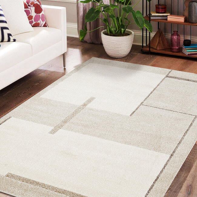 Dutch Lifestyle - Casa K - PP/Jute/PES - Vloerkleed - Beige/ivoor