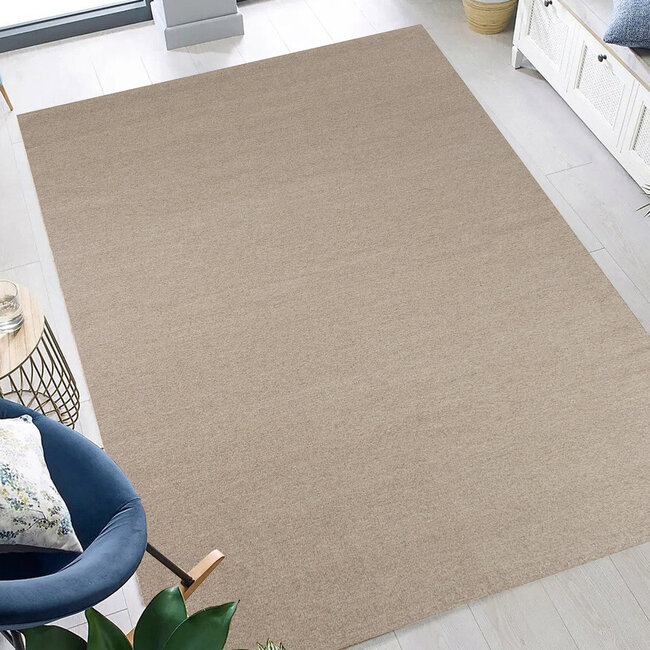 Dutch Lifestyle - Eva - Wol/Katoen - Vloerkleed - Beige