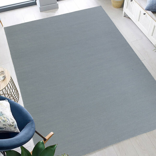 Dutch Lifestyle - Eva - Wol/Katoen - Vloerkleed - Blauw