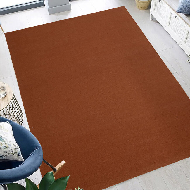 Dutch Lifestyle - Eva - Wol/Katoen - Vloerkleed - Terra