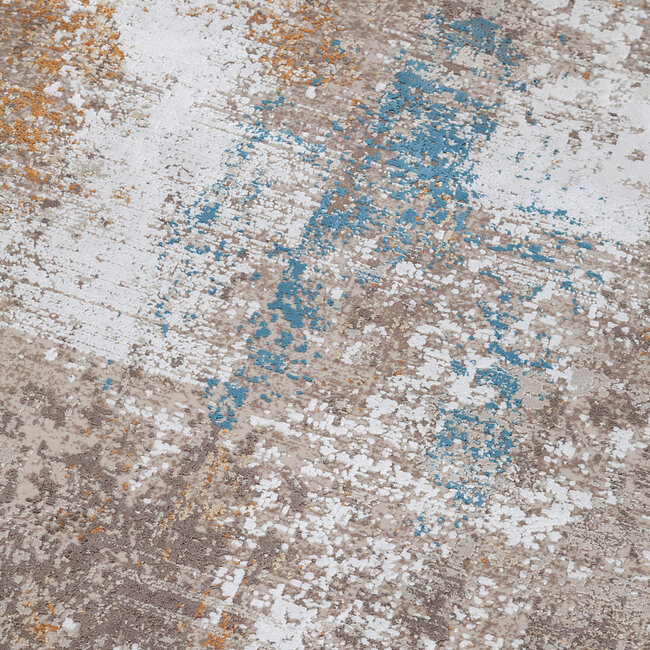 Dutch Lifestyle - Kennedy M Creme/terra - Polyacryl/Viscose/Latex/Katoen - Vloerkleed - Creme/terra