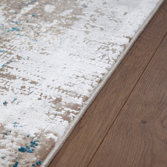 Dutch Lifestyle - Kennedy M Creme/terra - Polyacryl/Viscose/Latex/Katoen - Vloerkleed - Creme/terra